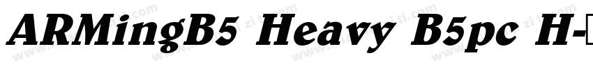 ARMingB5 Heavy B5pc H字体转换